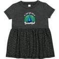 thumbnail image 3 of Inktastic Peacock Girls Baby Dress, 3 of 5