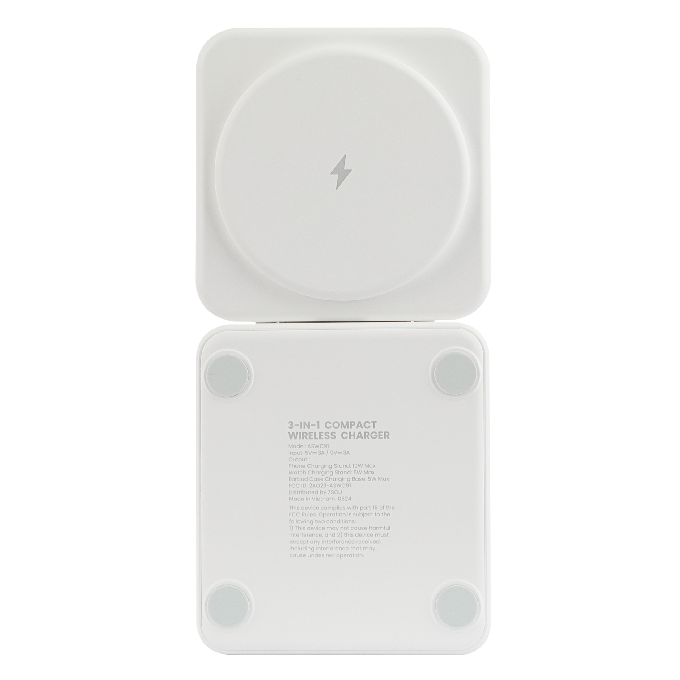 ZSOU 3-in-1 Foldable Magnetic Charging Station photo 4