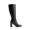 thumbnail image 4 of DREAM PAIRS Women's Knee High Boots Square Toe Gogo Boots Chunky Heel Boots with Side Zip Fashion Tall Boots For Women, 4 of 9