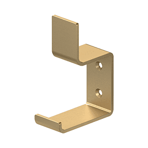 Deltana MH11U4 Heavy Duty, Modern Hook, 2-5/8" Projection in Brushed Brass