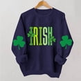 thumbnail image 2 of Tauxra Chandails à Enfiler de la Saint-Patrick pour Femmes, Manches Longues, Col Rond, Coupe Ample, Blouse Tunique Décontractée pour Femmes, 2 of 8