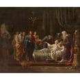 thumbnail image 2 of Jean Vignaud 14x12 Gold Ornate Wood Frame and Double Matted Museum Art Print Titled - Jesus Resuscitating the Daughter of Jaire (1819), 2 of 4