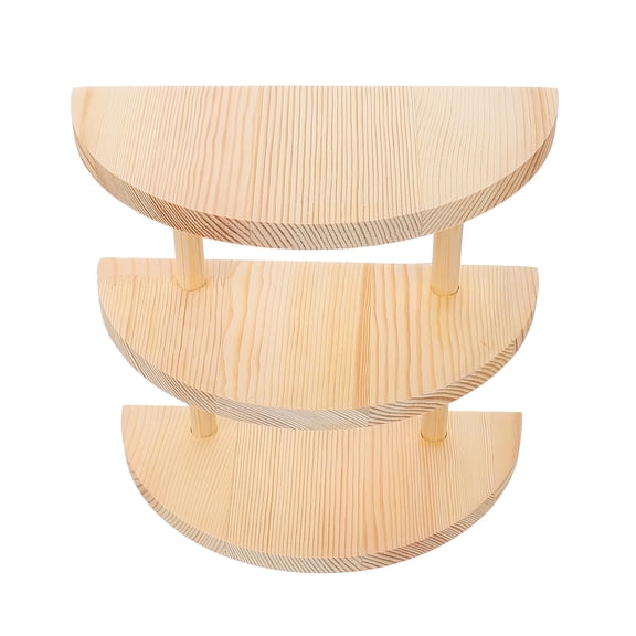 LEORX 1Pc Beige Wood Glasses Display Frame Practical Rack for Sunglasses Storage