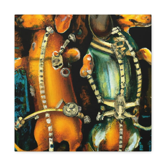 "Steampunk Dachshund Jubilee" - Canvas