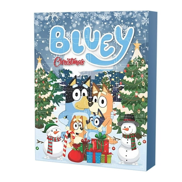 Calendrier de l'Avent de Noël 2024 - 24 Boîtes Surprises Blue-Y de Noël à l'Aveugle avec des Figurines d'Action Aléatoires Différentes, Cadeaux Calendrier Compte à Rebours de Noël 24 Jours