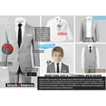 thumbnail image 5 of Black n Bianco Boys' Signature Light Gray Slim Suit Complete Set, 5 of 6