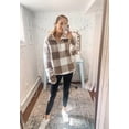 thumbnail image 2 of BTFBM Womens Sweatshirt Sherpa Quarter Zip Pullover Fall Winter Long Sleeve Fleece Sweaters Hoodies Sweatshirts Clothes, 2 of 4