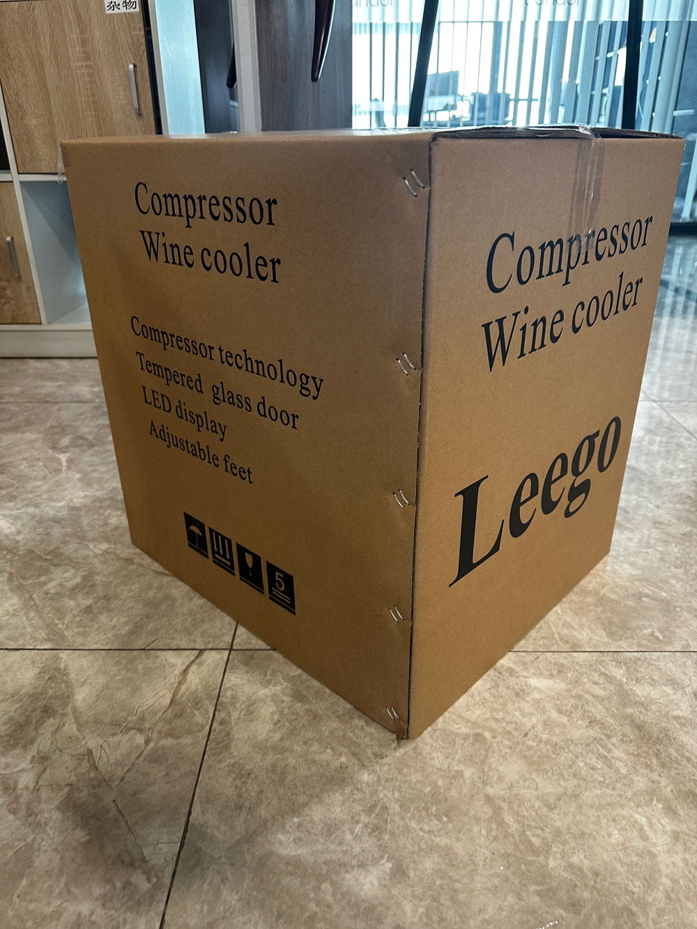 Leego Wine Bottle Cooler, Built-in or Freestanding Drink Cooler Fridge with Advanced Cooling System for Soda Wine Water, Quiet Operation, Silver