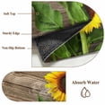 thumbnail image 6 of Hallway Runner Rugs 2.7x5 Ft, Spring Sunflowers Non Slip Area Rugs for Kitchen Bedroom Entryway, Country Farmhouse Brown Wooden Plank Washable Carpet Runner Rug Floor Mats for Bedroom Home Decor, 6 of 8