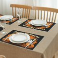thumbnail image 5 of Evil Pumpkin Witch Bat Spider Spooky Halloween Placemats Set of 4 Autumn Halloween Place Mats Washable Anti-Skid Table Mats for Wedding Restaurant & Camping, 5 of 6