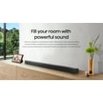 thumbnail image 2 of Hisense HS212F 2.1 Channel Sound Bar with Wireless Subwoofer, 120W, Dolby Audio, Pure Surround, Ezplay Support, Roku TV Ready, Bluetooth, HDMI ARC/Optical/AUX/USB (Model HS212F) Black, 2 of 17