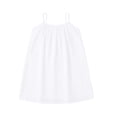 thumbnail image 4 of gdxvjhbj Robes pour Tout-Petits pour Filles Robe Fille Décontractée Col Rond Ligne A Manches à Volants Longueur Genou Robes Taille 6-7 (Blanc, 6-7 Ans), 4 of 7