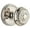 Polished Nickel, variant on Grandeur 812821 Georgetown Solid Brass Rose Passage Knob Set - Nickel