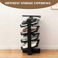 thumbnail image 3 of Lotpreco Pull-out 4 Tier Shoe Storage Rack Retractable Rotating Metal Shoe Racks for Home, 3 of 9