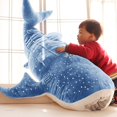 thumbnail image 4 of Stuffed Animal Big Rag Doll Cushion Cartoon Blue Child Throw Pillow Action Figure, 4 of 4