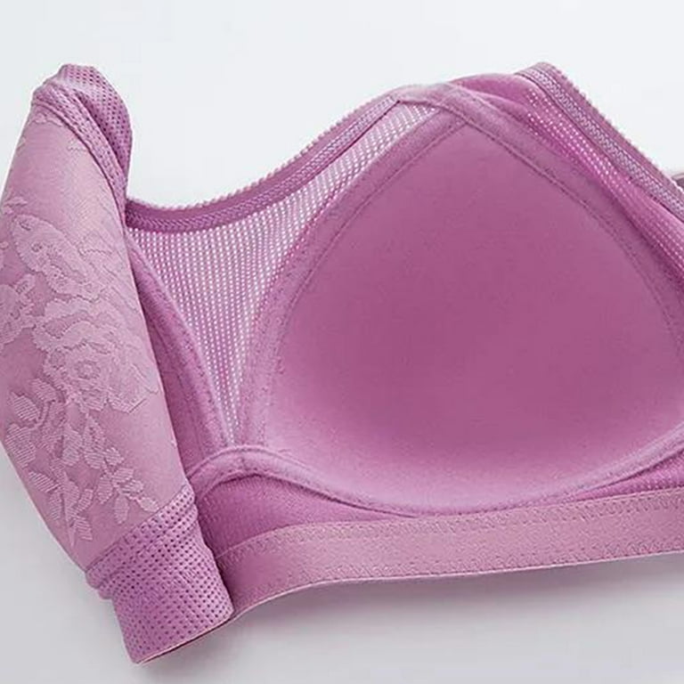 Women Breathable Full-Coverage Bras Modest Underwear Mesh Full