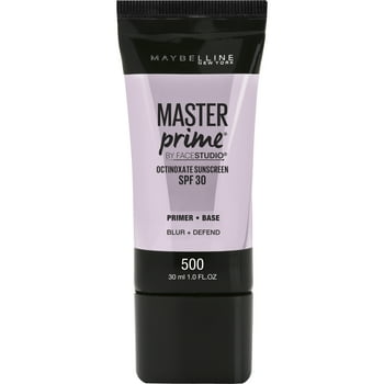 Maybelline Facestudio Master Prime Primer Makeup, Blur and Defend, 1 fl oz