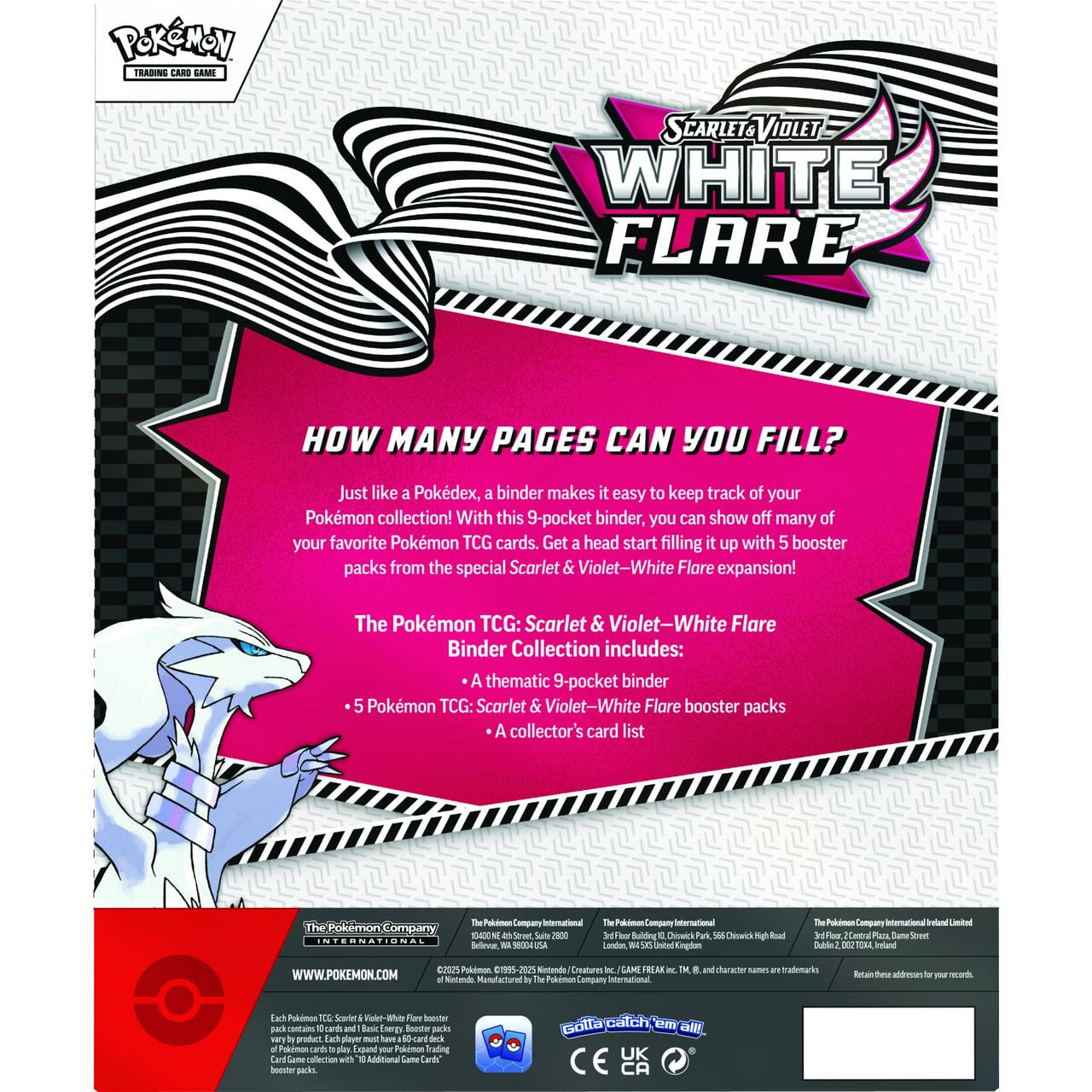 Pokemon TCG: Scarlet & Violet—White Flare Binder Collection (Limit of 2 per order and 1 order per household)