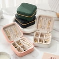 thumbnail image 2 of Caja de almacenamiento de joyas portátil para viajes, caja de almacenamiento de aretes, anillos, joyas, mini caja de almacenamiento de joyas, 2 of 6