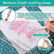 Craft Tools Kit, All-in-One Retractable Crafting, Scrapbook Tools with Cutting Mat, Weeding Tools