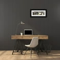 thumbnail image 3 of Franklin 18x8 Black Ornate Wood Framed with Double Matting Museum Art Print Titled - Hi Note III, 3 of 4