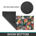 thumbnail image 6 of Pioneer Flower Floral Print Pattern Kitchen Rugs Sets Of 2,Anti Fatigue Kitchen Mat Rugs Non Slip Washable,Decorative Kitchen Floor Mats for Kitchen,Sink,Laundry,17"x30"+17"x47", 6 of 7
