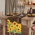 thumbnail image 2 of Table Runners 70 Inches Long Dress Scarves, Sunflowers Farmhouse Coffee/Dining/Kitchen Table Decor, Holiday Table Runner, Wooden Yellow Summer Botanical Elegant Pastoral 13x70 Inch, 2 of 9