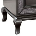 thumbnail image 4 of Benjara Ony 30 Inch Nightstand, 2 Drawers, Solid Wood, Chrome, Graphite Gray Finish, 4 of 6