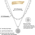 thumbnail image 5 of CUKIXA Gold Initial Necklaces for Women, 14K Gold Plated Dainty Layering Paperclip Link Chain Necklace Coin Initial Layered Necklaces for Women Personalized Birthday Gifts, 5 of 13
