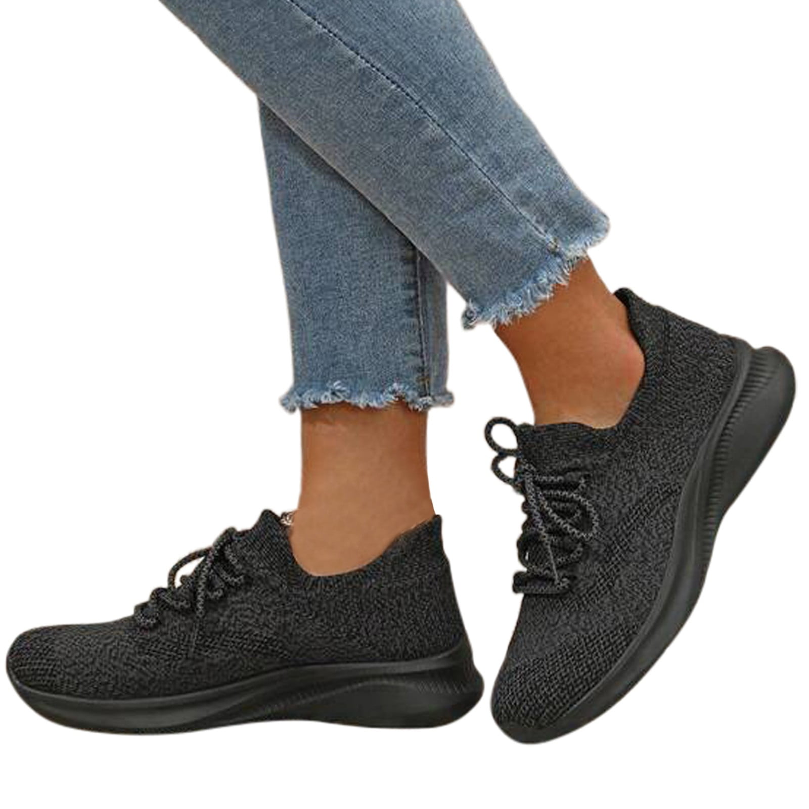 adviicd Womens Gym Shoes Women s Walking Shoes Lightweight Breathable Running Shoes Athletic Fashion Sneakers Dark Gray 40