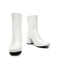 thumbnail image 3 of Dream Pairs Women's Mid Calf Gogo Boots with Zipper Low Block Heel Square Toe Perfect for Party Cosplay Dance, 3 of 4