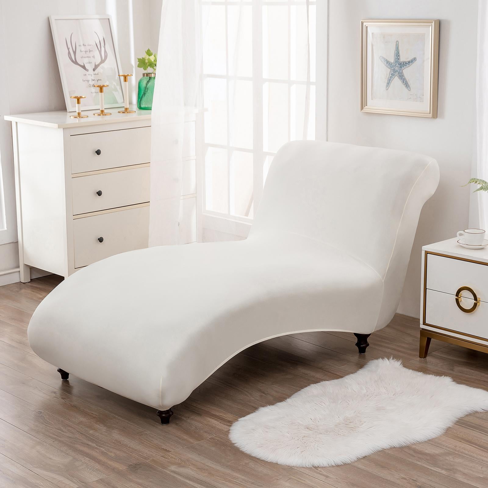 Cover Stretch Covers Living Room Chaise Slipcover Armless Soft Chair