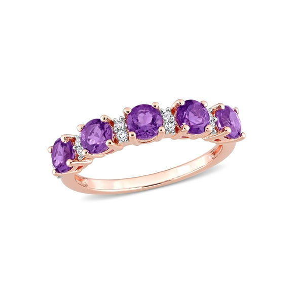 Everly Women's Amethyst and Topaz Sterling Silver Ring