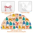 thumbnail image 4 of Rateoe Small Animals with Knit Hat Pattern Print Christmas Tree Skirt 48" for Xmas Holiday New Year Party Circle Tree Mat Ornaments Decoration, 4 of 7
