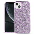 thumbnail image 7 of Compatible with iPhone 14 Plus Crystal Glitter Case, Hybrid Plustective Phone Case Crystal Bling Sparkle Slim Shock Absorption Bumper Cover for iPhone 14 Plus 6.7 inch, Purple, 7 of 7