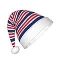 thumbnail image 2 of Yiaed USA Colors Stripes Print Hat,Santa Claus Hat For Xmas Party, Christmas Hat For Boys Girls Child Infant Holiday Hat, 2 of 6