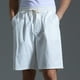 thumbnail image 1 of pstuiky Pantalones cortos de gimnasio para hombre, Pantalones cortos casuales de algodón con cordón y cintura elástica para hombre Pantalones cortos de golf, 1 of 7