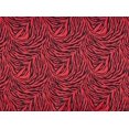 thumbnail image 2 of Zelouf Zebra Print On 75D St. Satin  , Sewing, DIY, Crafts Fabric by the Yard, Apple Jelly/blk, 1 Yard, 2 of 2