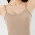 thumbnail image 5 of Women's Plus Slim Fit Scoop Neck Camisole Tank Tops Adjustable Spaghetti Strap Solid Sleeveless Shirts, Basic Casual Summer Everyday Wear Layering Undershirt 2026, 5 of 7