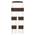 thumbnail image 7 of Wavsuf 2pcs Jogger Set Men Long Sweatsuits Sets for Mens Tight Stripe Shirt Sweatshirt and Sweatpants Brown Size 5XL, 7 of 7