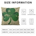 thumbnail image 5 of Nawypu  Vintage Happy ST. Patrick's Day Big Green Clover Cushion Cover Pillow Case Spring Décor(PL110), 5 of 5