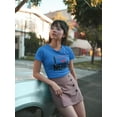thumbnail image 2 of Love For Geeks Women Royal Blue T-Shirt, Female XX-Large, 2 of 4