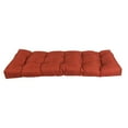 thumbnail image 3 of 46-inch by 19-inch Tufted Solid Outdoor Spun Polyester Loveseat Cushion Orange-Color, 3 of 3