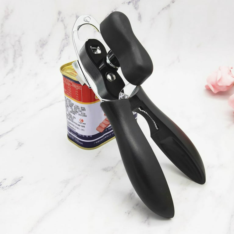 GOOCHOO Manual Can Opener 4-in-1 Stainless Steel Professional Can Opener,  Food Safety, Ultra Sharp Cutting, Smooth Edge, Bottle Can Openers Perfect