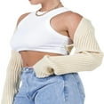 thumbnail image 3 of Manteau Chandail Tricoté Ultra-Court pour Femmes, 3 of 5