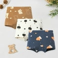 thumbnail image 2 of BOBOGOJP Girls Underwear Cotton Toddler Girls Panties Cute Comfortable Little Girl Underwear Pack Soft Breathable Boyshorts Black for Size 3-4 Years, 2 of 5