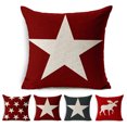 thumbnail image 2 of Housse de Coussin de Noël Élan Étoile pour Canapé, 2 of 7