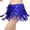 Royal Blue, variant on NUZYZ Women Belly Dance Skirt Chain Tassel Sequin Double-layer Lace-up Bohemian Clubwear Performance Mini Waist Wrap Latin Dance Practice Short Skirt Hip Waist Scarf