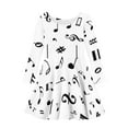 thumbnail image 4 of Suhoaziia Beach Wedding Guest Dresses for Girls and Toddler Size 3-4 Years Psychedelic Full Print of Notes Graphic Playwear Graphic Outwear Fit and Flare Clothes Winter Daily Twirl Skirt, 4 of 7