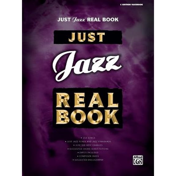 Pre-Owned Just Jazz Real Book C Edition Jazz Fake Book for Piano Melody Lyrics Chords Essential Standards (Paperback) by Alfred Music